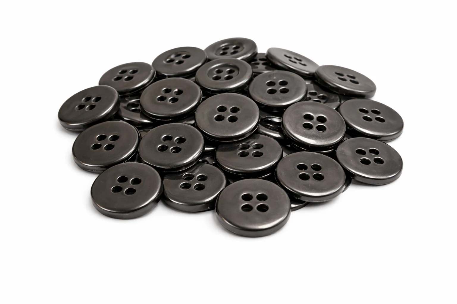 Botão Ref Xbr-054 Preto 18mm em ABS